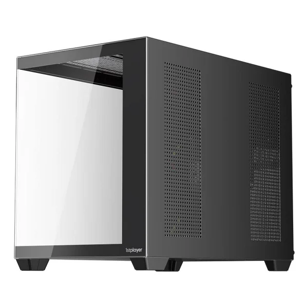 1st Player Bv6 Siyah Ack 650W 80+ Bronze Argb 3X12CM Fan Panoramik Temperli Cam USB 3.0 M-Atx Kasa - Görsel 6