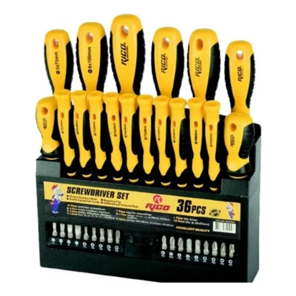 Rıco Düz Yıldız Ve Torx Uçlu Tornavida Takımı Klasik Seri 36 Parça - Görsel 4