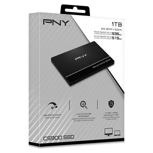Pny Cs900 Ssd7cs900-1tb-Rb Sata 3.0 2.5" 1 TB SSD - Görsel 2