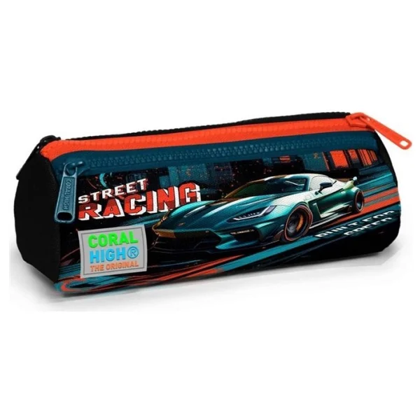 Coral High 22065 Yarış Arabası Desenli 3 Bölmeli Kalemlik - Görsel 6