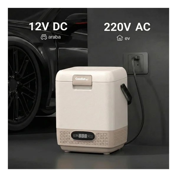 Coolist Clk12c 12-24-220 V 12 Lt Kompresörlü Araç Buzdolabı - Görsel 2