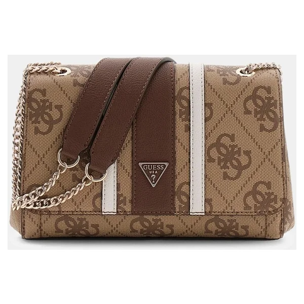 Guess Noelle Iı Dönüştürülebilir Kapaklı Çapraz Askılı Kadın Kahverengi Omuz Çantası Hwss9672210-Lgw - Görsel 6