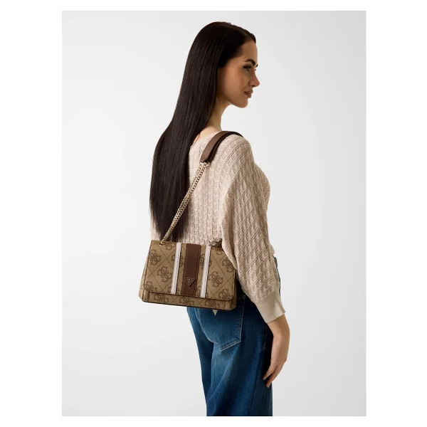 Guess Noelle Iı Dönüştürülebilir Kapaklı Çapraz Askılı Kadın Kahverengi Omuz Çantası Hwss9672210-Lgw - Görsel 2