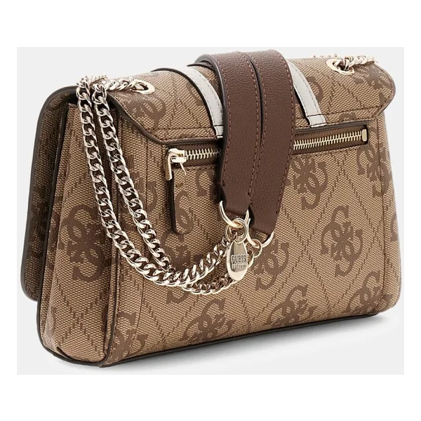 Guess Noelle Iı Dönüştürülebilir Kapaklı Çapraz Askılı Kadın Kahverengi Omuz Çantası Hwss9672210-Lgw - Görsel 3