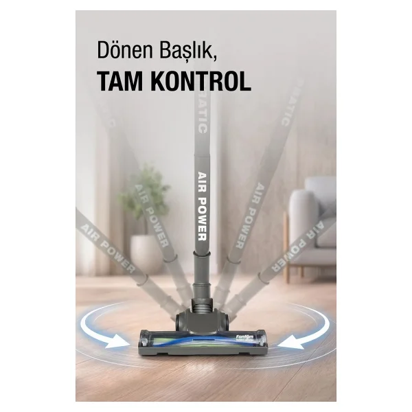 Fantom Pratic Air Power P 1250 Dikey Elektrikli Süpürge - Görsel 5