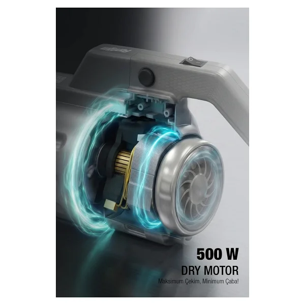 Fantom Pratic Air Power P 1250 Dikey Elektrikli Süpürge - Görsel 6
