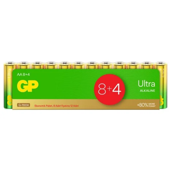 Gp 15au Lr6 Ultra Alkalin 12'li Aa Kalem Pil - Görsel 5