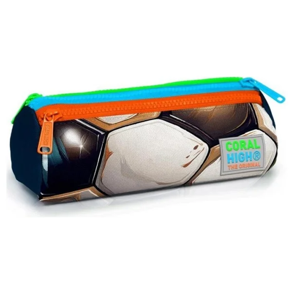 Coral High 22095 Futbol Desenli 3 Bölmeli Kalemlik - Görsel 6