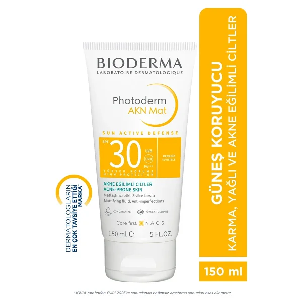 Bioderma Photoderm AKN Mat 150 ml 30 Faktör Güneş Kremi - Görsel 7