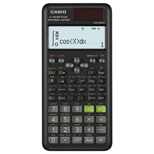 Casio Fx-991es Plus 2. Versiyon Siyah 417 Fonksiyonlu Bilimsel Hesap Makinesi - Görsel 5