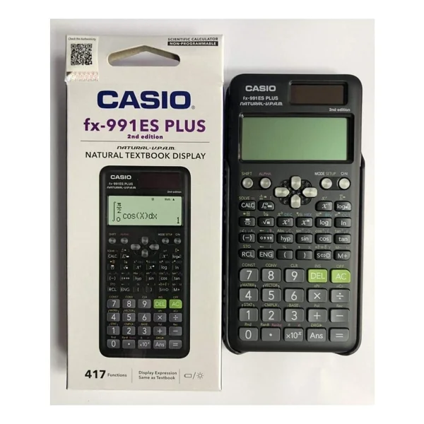 Casio Fx-991es Plus 2. Versiyon Siyah 417 Fonksiyonlu Bilimsel Hesap Makinesi - Görsel 6