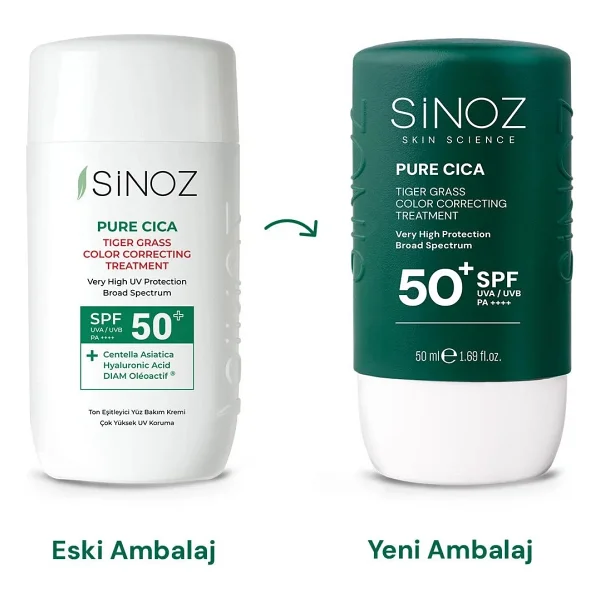 Sinoz Pure Cica Tiger Grass Anında Ton Eşitleyici Onarıcı Nemlendirici Spf50+ Sıvı Yüz Güneş Kremi Pa++++ (Koyu Tenler İçin) - Görsel 9