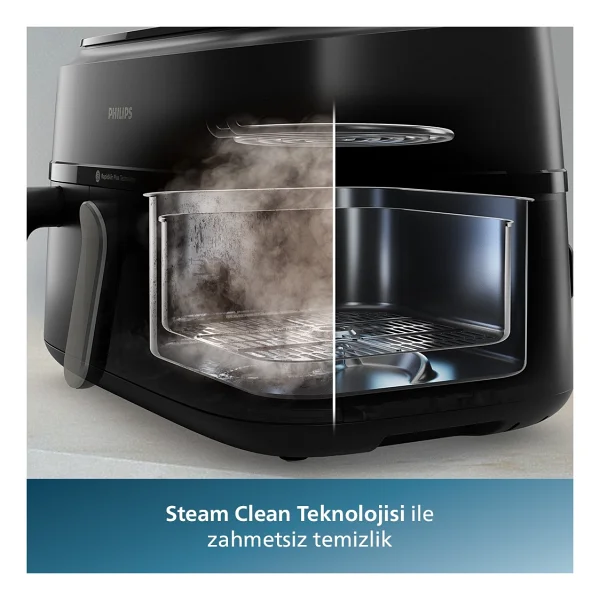Philips Airfryer 5000 Serisi Na555/00 Çift Hazneli 9 Lt Yağsız Fritöz - Görsel 6