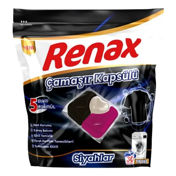 Renax Siyahlar İçin Kapsül Çamaşır Deterjanı 30'lu - Görsel 2