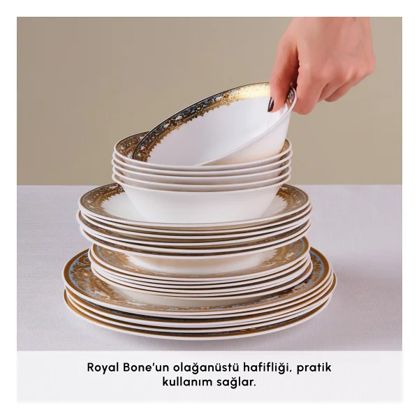 Karaca Royal Opal 24 Parça 6 Kişilik Yemek Takımı - Görsel 6