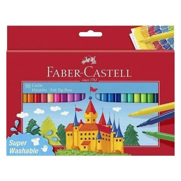 Faber-Castell 50'li Keçeli Kalem Seti - Görsel 10