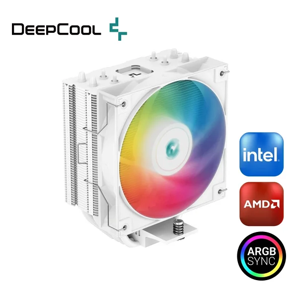 Deep Cool Deepcool AG400 V5 Arbg Işlemci Soğutucu White, Amd ve Intel Uyumlu, 120MM Kule Tipi Hava Soğutma, 12 cm Hava Soğutucu, Tdp 220W, Beyaz - Görsel 10
