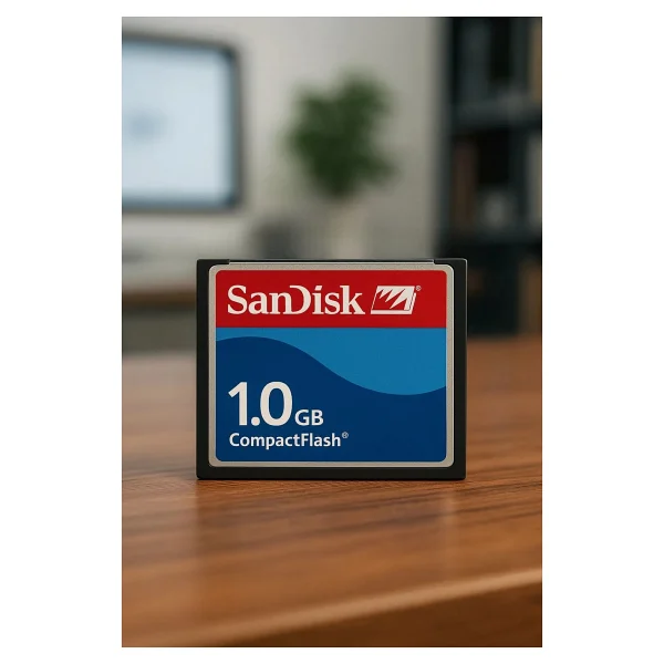 Sandisk 1 GB Compact Flash Kart + Pcmcıa Adaptör Cnc Torna Uyumlu - Görsel 2