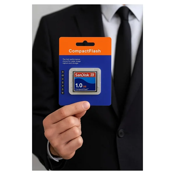 Sandisk 1 GB Compact Flash Kart + Pcmcıa Adaptör Cnc Torna Uyumlu - Görsel 3