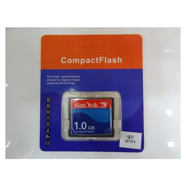 Sandisk 1 GB Compact Flash Kart + Pcmcıa Adaptör Cnc Torna Uyumlu - Görsel 5