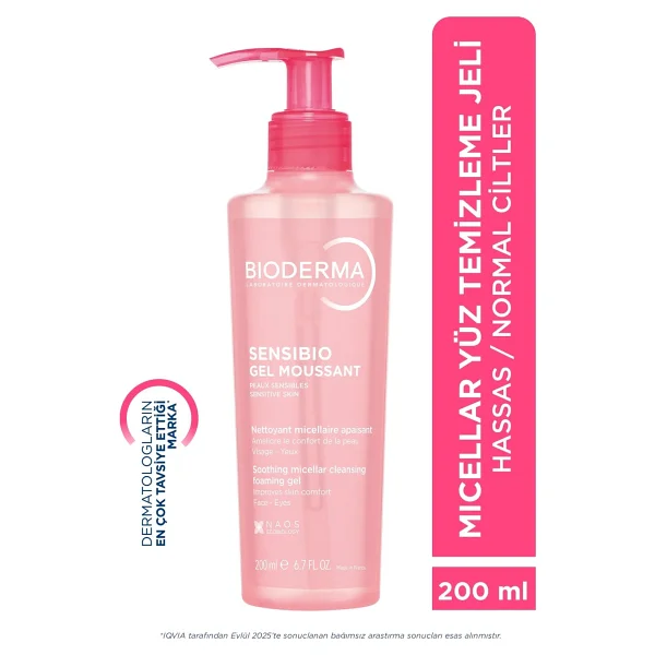 Bioderma Sensibio Foaming Gel 200 Ml Yüz Temizleme Jeli - Görsel 7