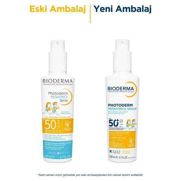 Bioderma Photoderm Pediatrics 200 Ml 50 Faktör Bebek Ve Çocuk Güneş Spreyi - Görsel 2