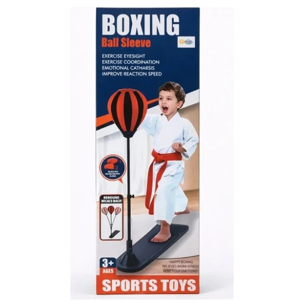 Ayarlanabilir Yaylı Boks Topu Çocuklar İçin Refleks Geliştirici Boks Standı 3+ Yaş - Görsel 2