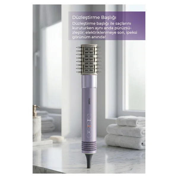 Sinbo Shd-1760 5in1 Mor Saç Şekillendirme Seti - Görsel 4