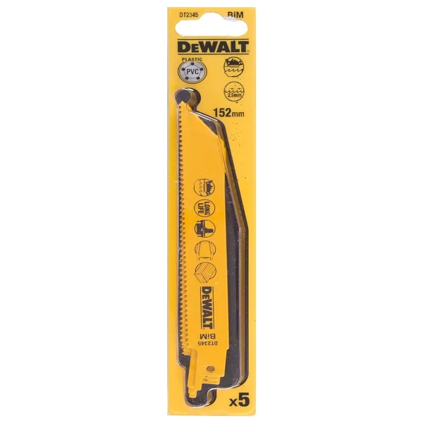 Dewalt Dt2345 Tılkı Kuyruğu Testere, Sarı, 5 Adet - Görsel 4