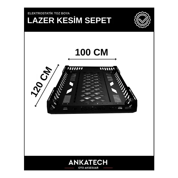 Ankatech Ssangyong Korando Sports 100x120 Lazer Kesim Tavan Sepeti Tüm Modeller - Görsel 3