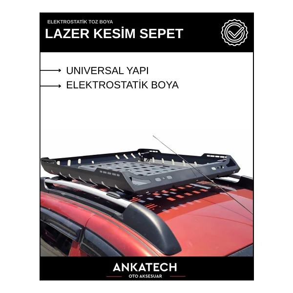 Ankatech Ssangyong Korando Sports 100x120 Lazer Kesim Tavan Sepeti Tüm Modeller - Görsel 2