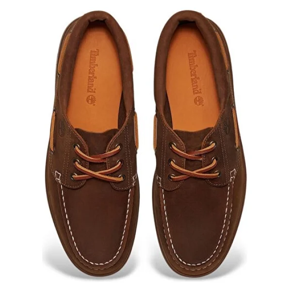 Timberland Portofino Pier Boat Tb0a6cxmen41 Koyu Kahverengi Erkek Tekne Ayakkabısı - Görsel 3