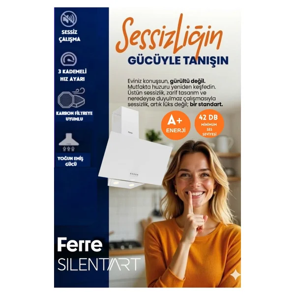 Ferre Ve Afm Tech Marka Sessiz Road Elek.Vitro Beyaz Dijital Ankastre Set (D087-Sa + V6-04 +Fm7701) - Siyah - Görsel 2