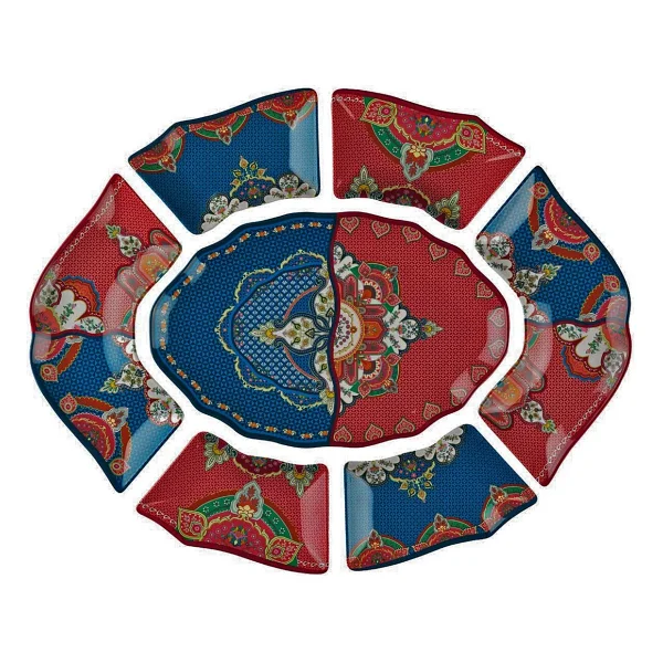 Lucky Art Etro 50 Cm 7 Parça Meze Seti - Görsel 2