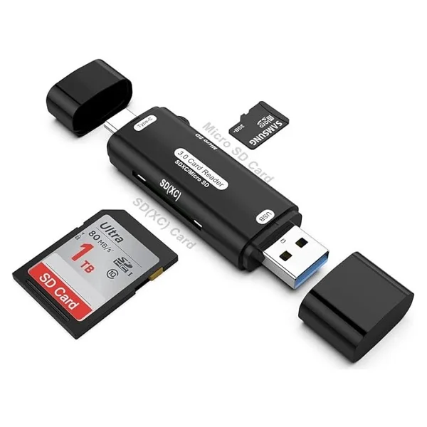 Micro Sd Kart Okuyucu Type C To USB 3.0 Çevirici Otg 5 Gbps Hafıza Kartı Okuyucu Adaptör Micro Sd Card Reader Rktsd - Görsel 6