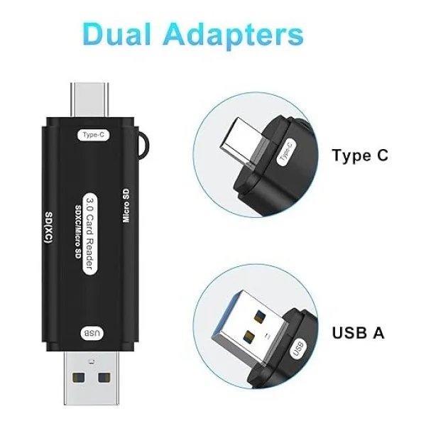 Micro Sd Kart Okuyucu Type C To USB 3.0 Çevirici Otg 5 Gbps Hafıza Kartı Okuyucu Adaptör Micro Sd Card Reader Rktsd - Görsel 2