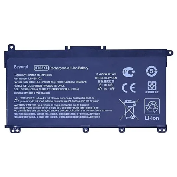 Yedek Batarya Hp Ht03xl, Hp 340 G5 348 G5 245 G7 255 G7 256 G7, L11421-1c2 Hstnn-Lb8m Tpn-C135 Tpn-Q208 Tpn-Q209 Tpn-Q210 Tpn-Iş Için 130 Tpp N-I131 Tpn-I133 Tpn-I134 L11119-855 L11421-422. - Görsel 2