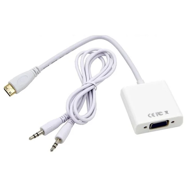 Hdmi To Vga Çevirici Dönüştürücü Adaptör + Ses Destekli - Görsel 5