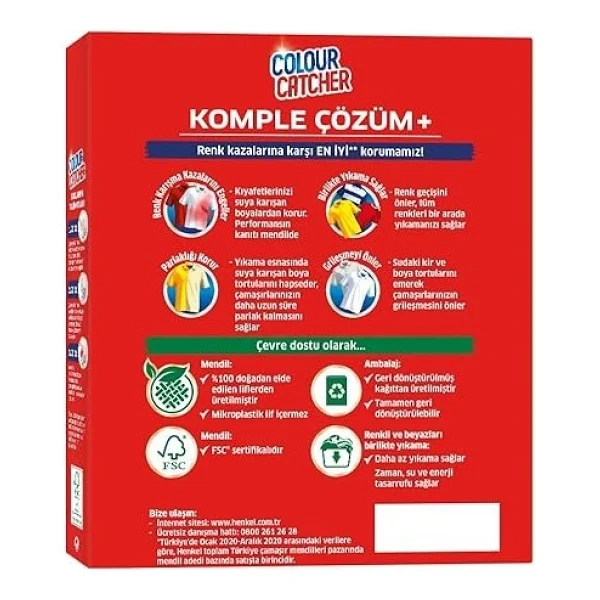 Colour Catcher Renk Koruyucu 10'lu Mendil (1 X 10 Adet) - Görsel 2