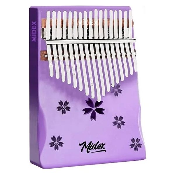 Midex Klx-870 Ahşap 17 Tuşlu Mor Kalimba Set - Görsel 2