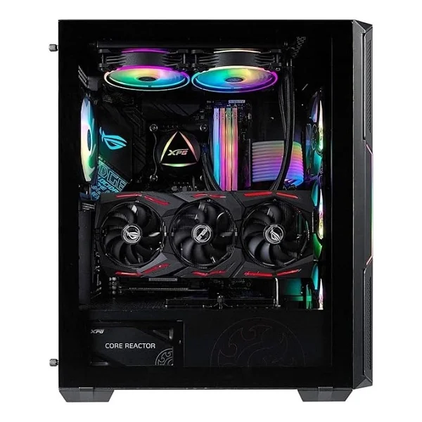 Xpg Güçlü Orta Boy Bilgisayar Kasası, Atx/Micro Atx, Mini-Itx, Kompakt Boyut, Temperli Cam Yan Panel, I/O USB 3.0 Bağlantı Noktası, Siyah - Görsel 3