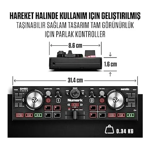 Numark Dj2go 2 Touch Dj Controller - Görsel 4