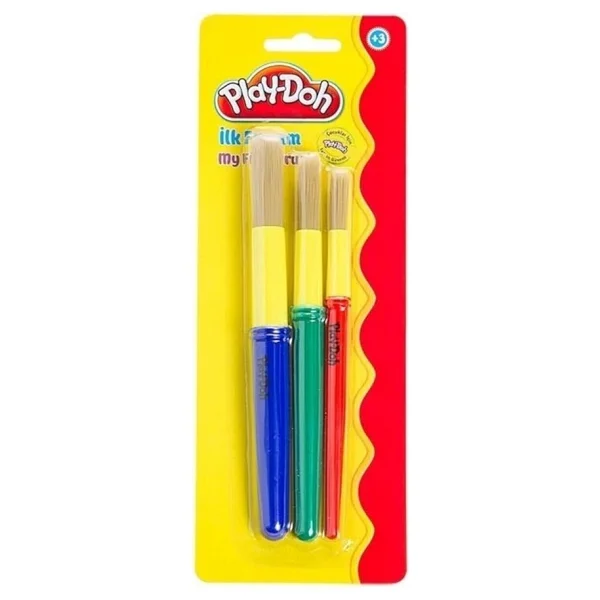 Play-Doh İlk Fırçam 3'lü Fırça Seti - Görsel 2