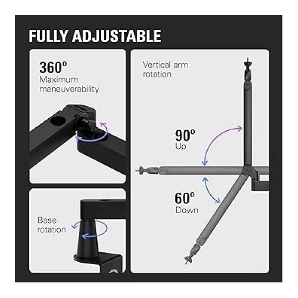 Elgato 10aan9901 Wave Mic Arm Lp Mikrofon Standı - Görsel 4