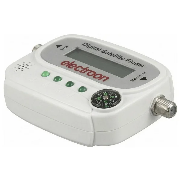 Electroon Ant-9505 Satfinder Lcd Ekranlı Pusulalı Dijital + Ara Kablolu Uydu Bulucu Beyaz - Görsel 5