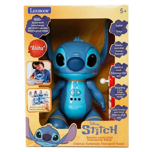 Lexibook Disney Stitch Sesli Ve Işıklı Uzaktan Kumandalı İnteraktif Robot 11804 - Görsel 9