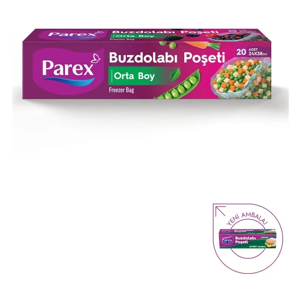 Parex Orta Boy Buzdolabı Poşeti 20'li - Görsel 7