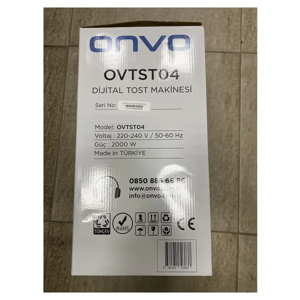 Onvo Ovtst04 2000 W Izgara Ve Tost Makinesi - Görsel 4