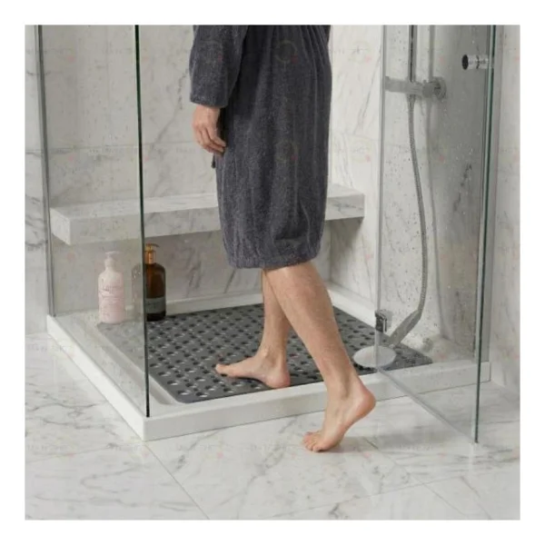 Main Shop Main Shop Kare Vantuzlu Banyo Ve Duş Kaydırmazı, Küvet Içi Duşakabin Kaydırmaz Vantuzlu Banyo Paspası 54x54cm M-149 - Görsel 6