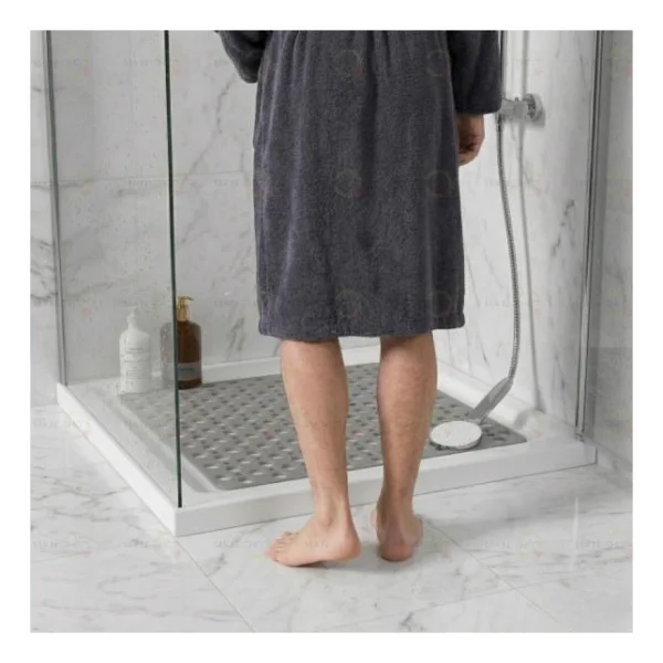 Main Shop Main Shop Kare Vantuzlu Banyo Ve Duş Kaydırmazı, Küvet Içi Duşakabin Kaydırmaz Vantuzlu Banyo Paspası 54x54cm M-149 - Görsel 2